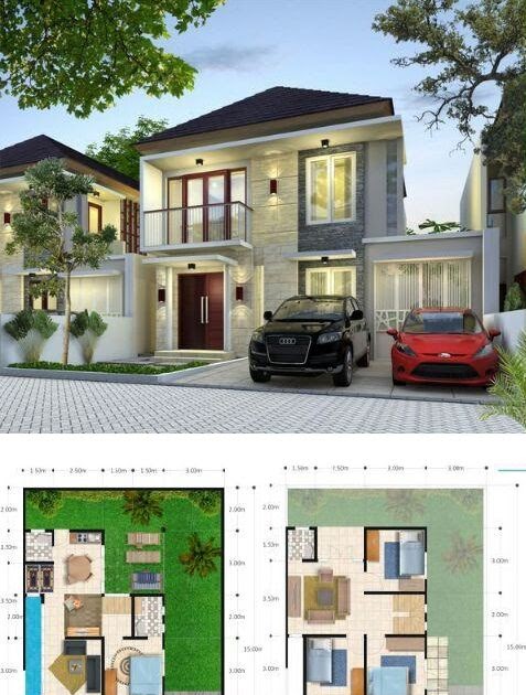 Hot Trend Denah Rumah Type 150  200 Desain Rumah  Minimalis 