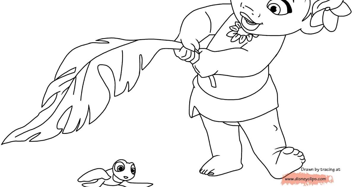 Moana Coloring Pages Crab Aspen Agenda