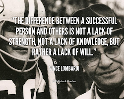 Vince Lombardi quote about successful person