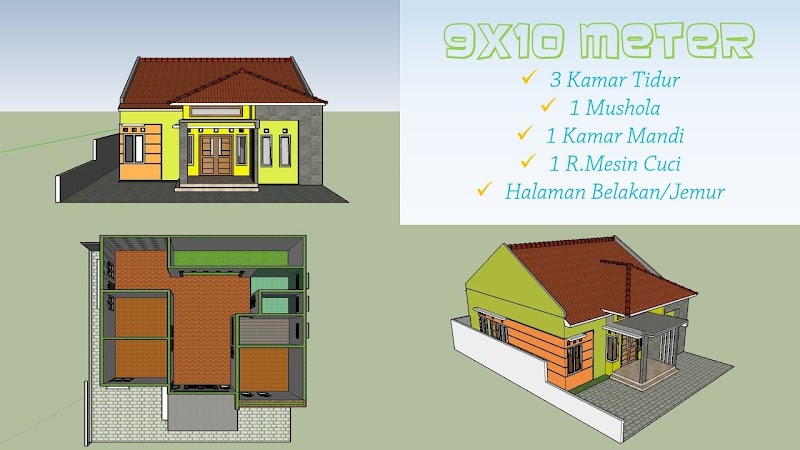 Ide Terpopuler Desain Ruko 2 Lantai 8x12