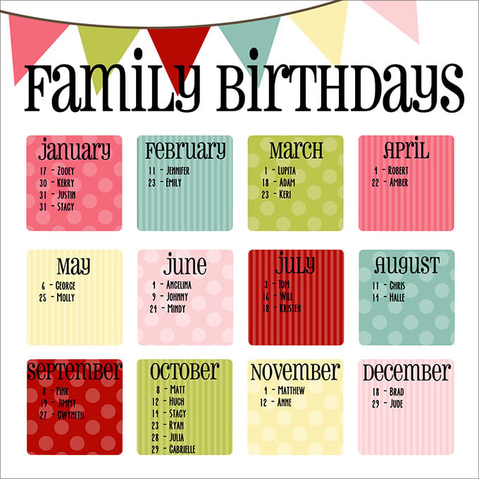 editable birthday calendar template c ile web e hukmedin