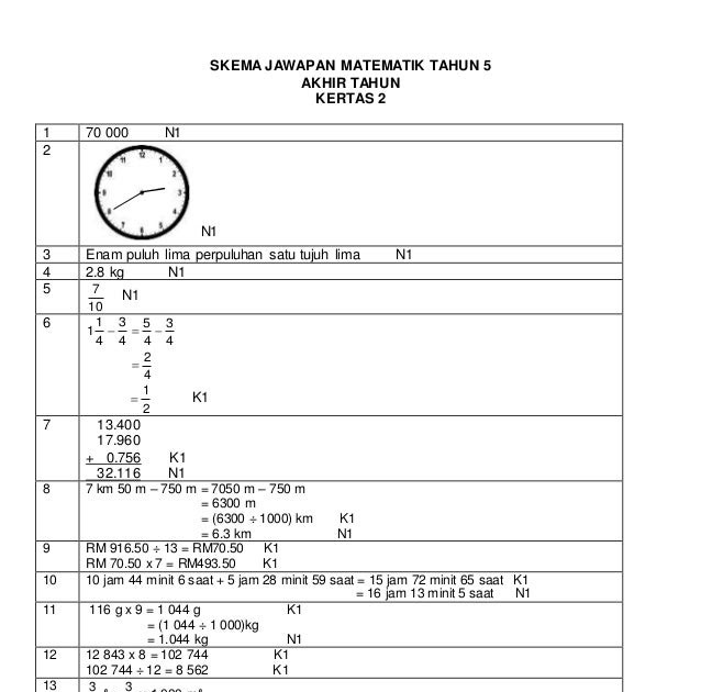 Soalan Matematik Darjah 6 Bab 1 - Meteran u