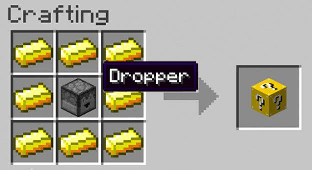 Şanslı Blok Modu Crafting Tarifler 1