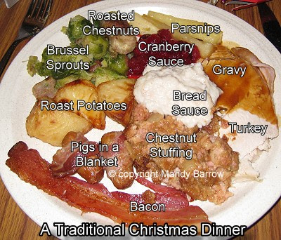 What do brits eat during christmas dinner? Christmas Dinner In England