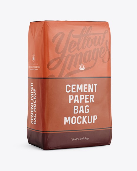 Download Cement Paper Bag Mockup - Halfside View Packaging Mockups ...