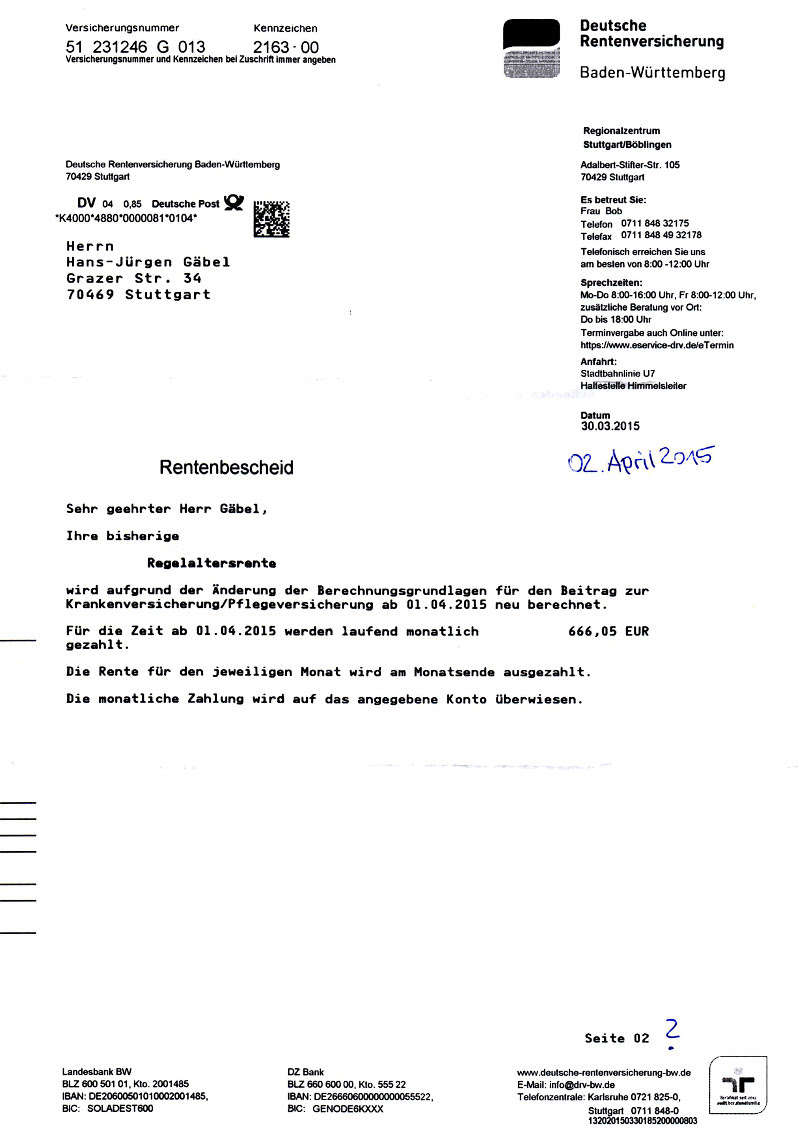 Die gesetzliche rentenversicherung gehört in deutschland zu den fünf säulen der sozialversicherung und dient beschäftigten als altersvorsorge. Insasse Der Brd 6j