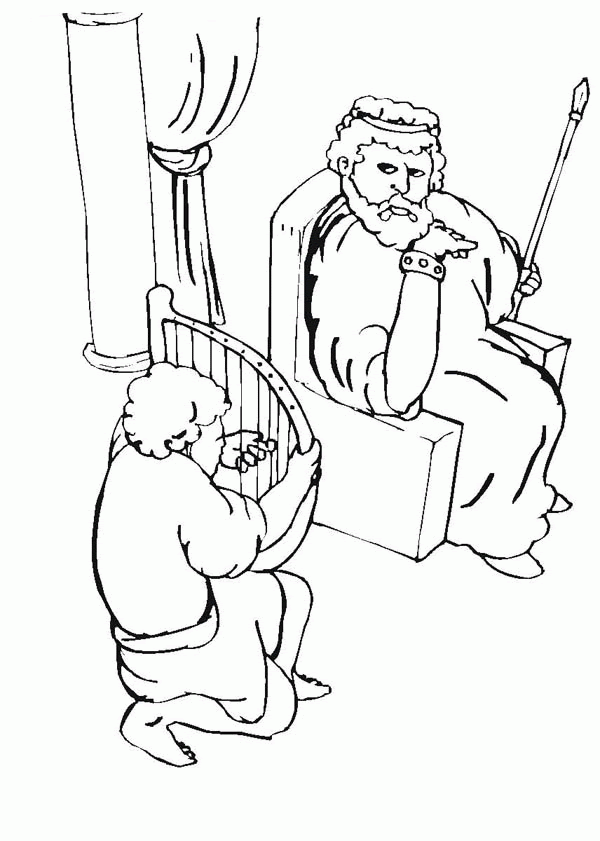Some of the coloring page names are saul as king coloring bees israels first in, samuel and saul coloring verfutbol, king saul refuse gods way coloring netart, victorious coloring kb king saul and david pictures, saul as king coloring bees israels first in, coloring of king saul disobeys god bible, samuel and saul. Coloring David Plays The Harp Clip Art Library