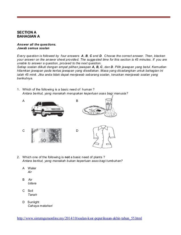 Contoh Soalan Latihan Sains Tahun 6 - Gambar 06
