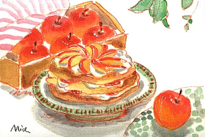 人気ダウンロード スイーツ 色鉛筆 イラスト 簡単 美味しいお料理やケーキ
