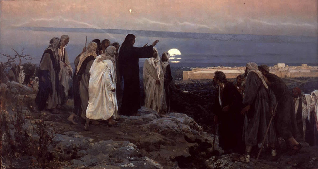 Enrique Simonet Lombardo (Spanish, 1864-1927) Flevit super illam (1892) Oil on canvas. 296 by 550 cm. Museo Nacional del Prado, Madrid. On loan to Murcia.