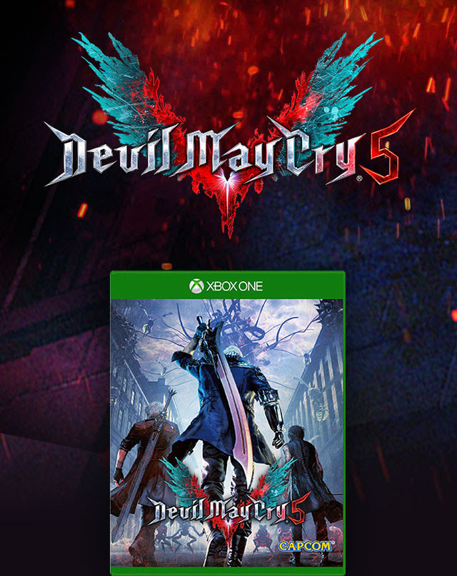 Devil May Cry 5 box art.