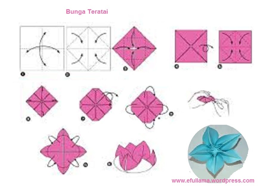 Contoh Gambar Origami  Contoh Su