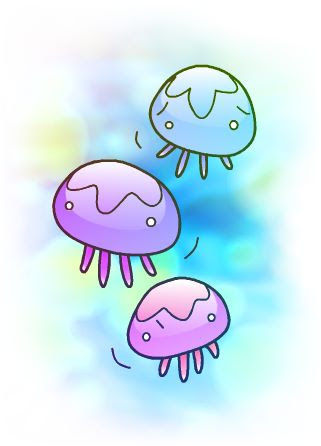 すべての動物の画像 トップ100かわいい クラゲ 可愛い イラスト