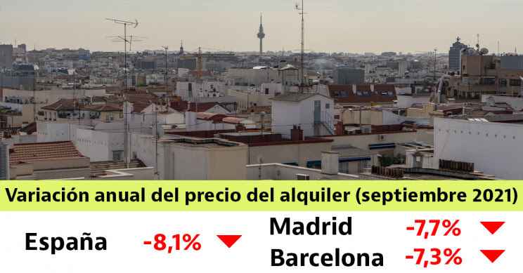 Imagen  - El precio del alquiler en España cae un 8,1% durante el último año