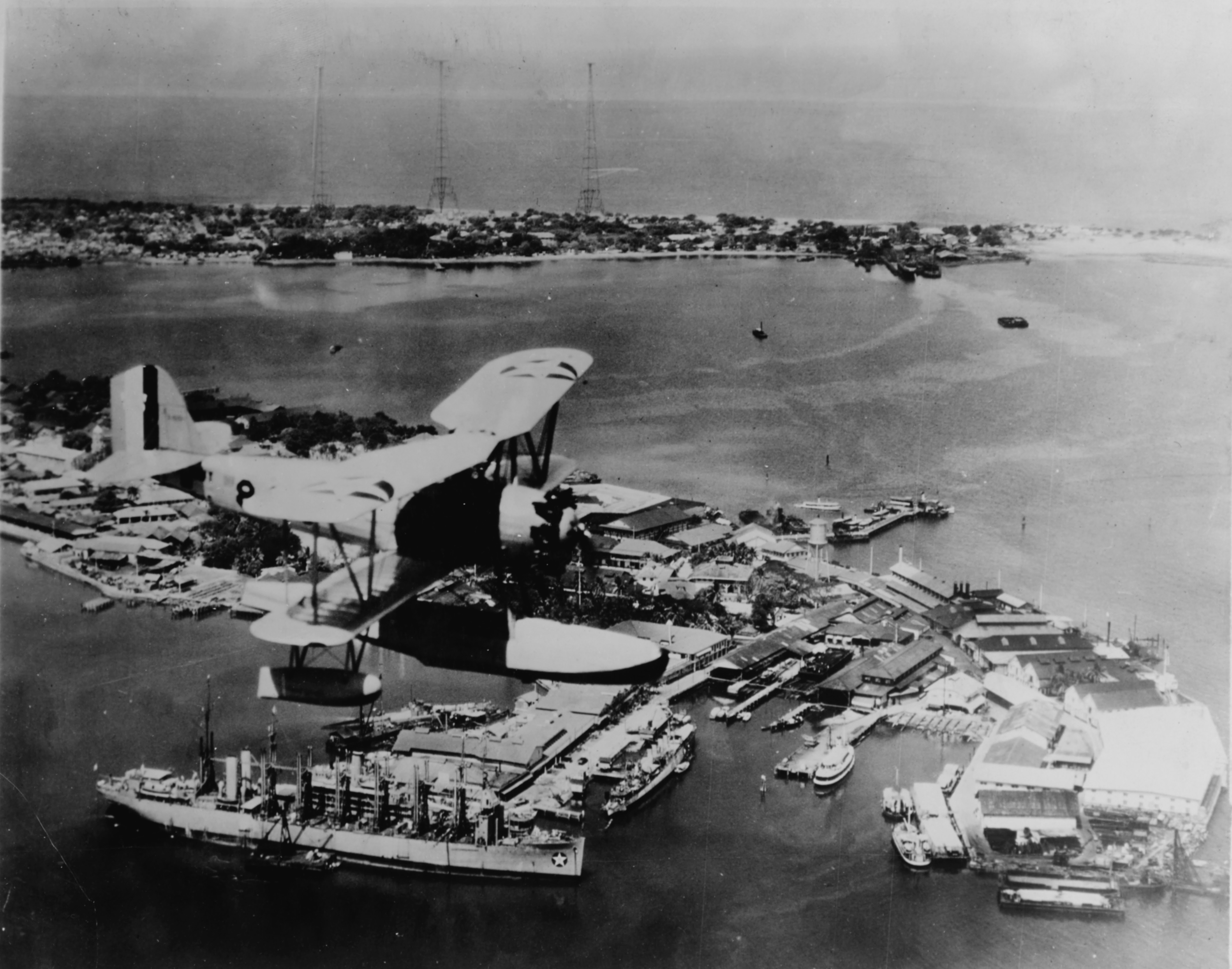 File:Vought O2U Corsair over Cavite in 1930.jpg