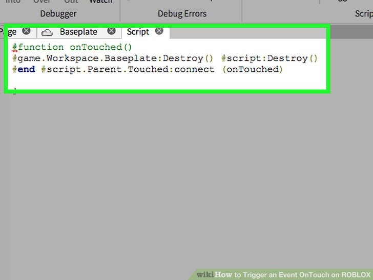 Roblox Script On Touch Buxgg Free Roblox - roblox connect function