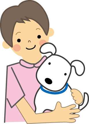美しい花の画像 上イラスト 犬 抱っこ