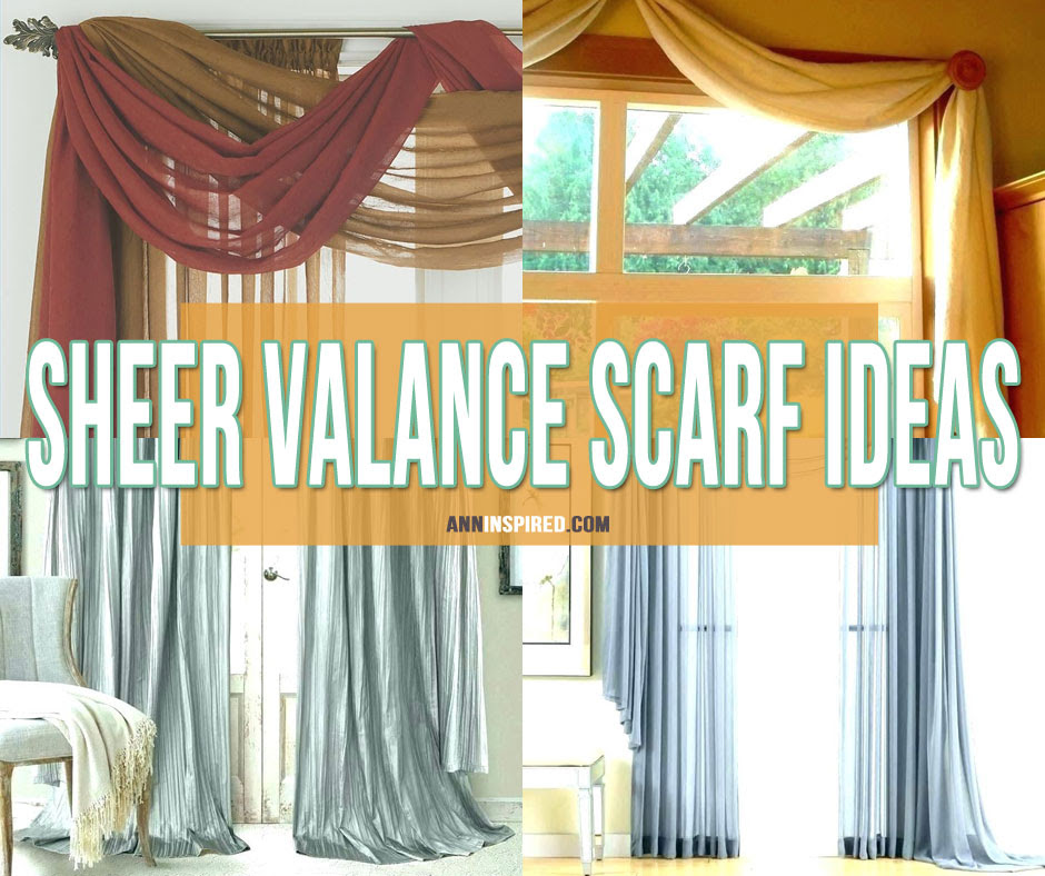 Sheer voile window medicines look extraordinary in any style of home, be it customary or current, offering a lightweight breezy inclination that this sheer window scarf valance sold as 1 board. Curtain Scarf Ideas Cheaper Than Retail Price Buy Clothing Accessories And Lifestyle Products For Women Men