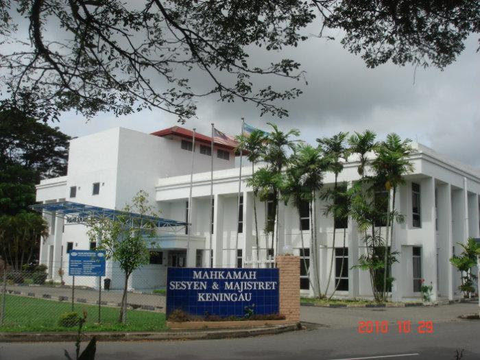 Dan c) mahkamah tinggi syariah bagi yang beragama islam. Mahkamah Keningau