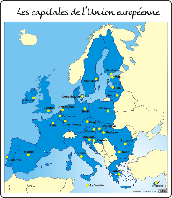 25 Meilleur Carte Ue Avec Capitales