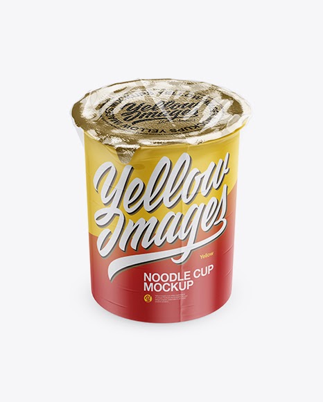 Download Download Psd Mockup Bouillon Cup Film Foil Lid High-Angle Shot Instant Mockup Noodle Soup Psd ...