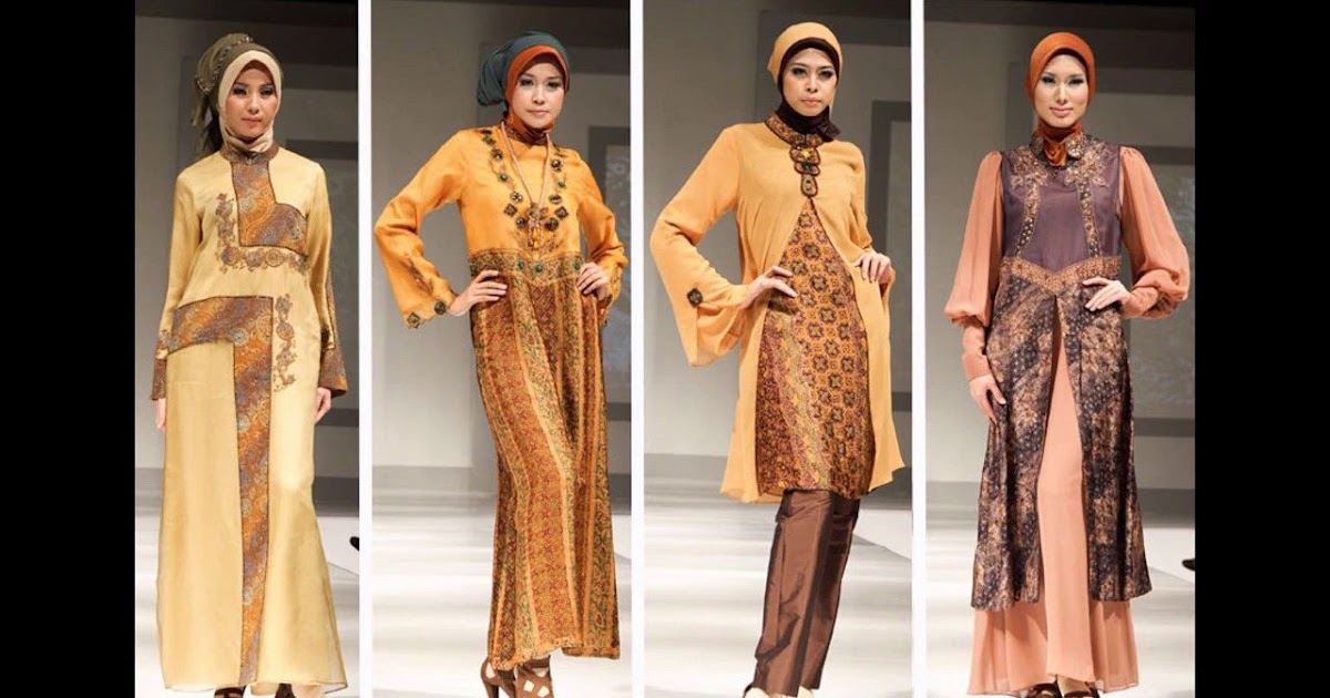 20 Koleski Terbaru Model Baju Gamis Batik Orang Tua  