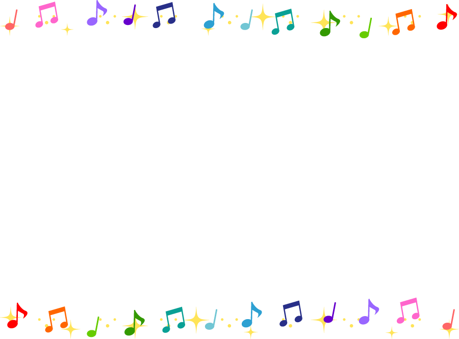 ロイヤリティフリーカラフル フリー 音符 イラスト 美しい花の画像