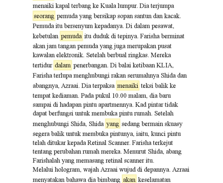 Contoh Jawapan Novel Di Sebalik Dinara - Gambleh f