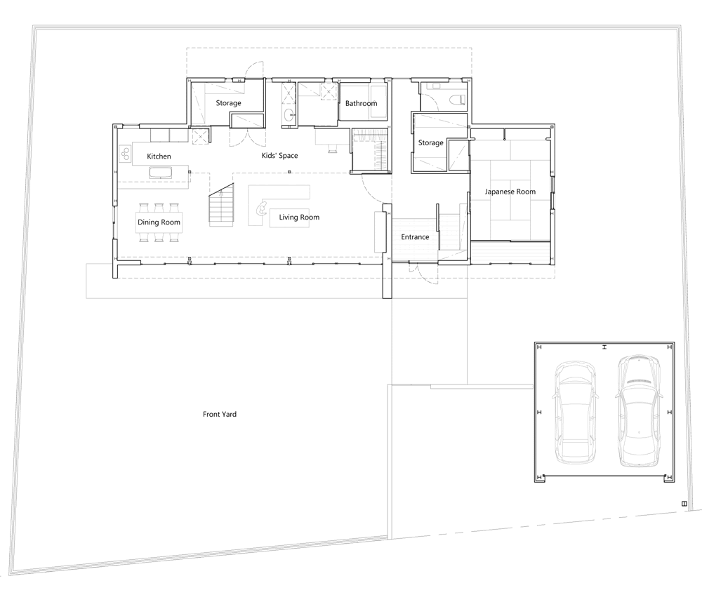 It is open to the dining room. Japanese House By Mamm Design Features Long Narrow Mezzanine