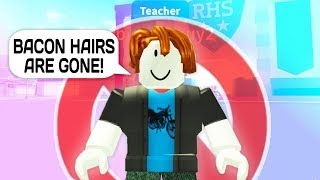 Red Bacon Hair Shirt Roblox - roblox removed bacon hairs youtube