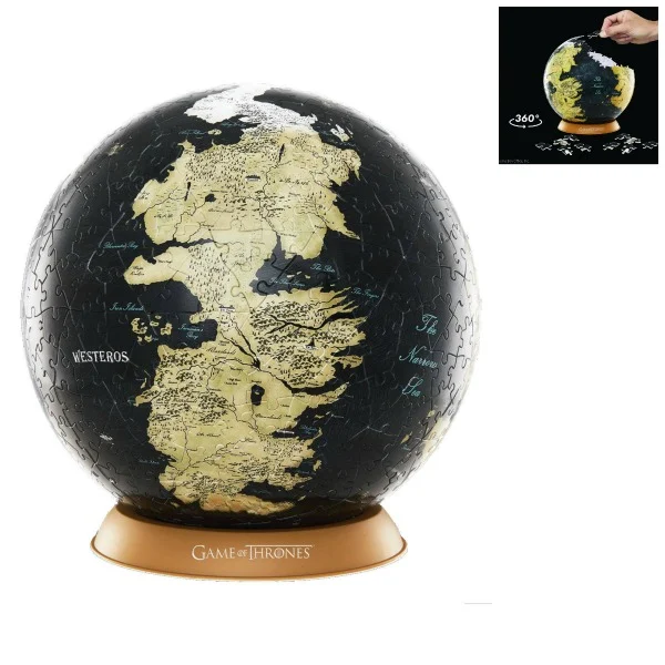 GLOBO PUZLE WESTEROS AND ESSOS 8 CM 60 PIEZAS