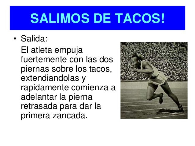 Resultado de imagen de tacos de atletismo