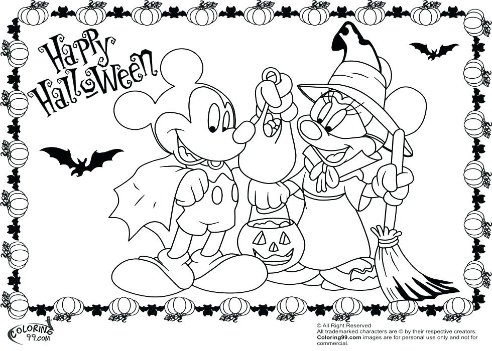 Winnie the pooh holds a bag of candies. Disney Halloween Coloring Pages Printable At Getdrawings Free Download