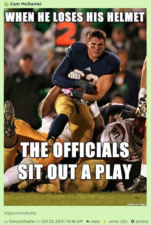 Notre Dame Meme Football