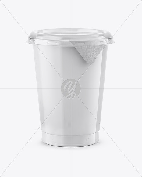 Download Download 500g Plastic Cup Mockup - Front View PSD