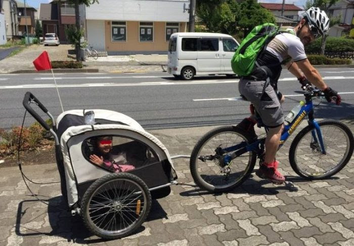自転車 牽引 子供
