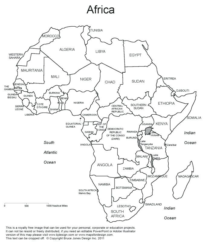 Jungle Maps Map Of Africa Coloring Page