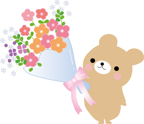 かわいいディズニー画像 最高花束 送別 イラスト かわいい