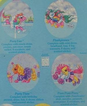 Vintage 1980s my little pony pom pom pony outfit by hasbro. Pony Wear My Little Wiki