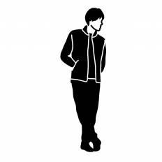 アニメ画像について トップ100 イラスト 横向き 男