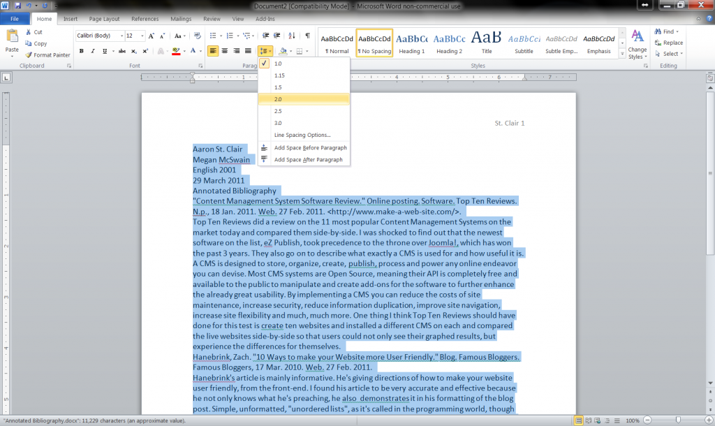 Is there a nice way of explaining the concept? Do You Double Space College Admission Essays