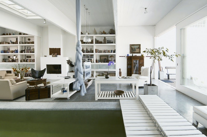 Pool house interiors beautifully designed decor designs interior ideas. Indoor Pool House Partial Pool View Interior Design Ideas