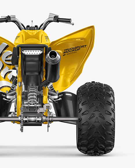 Download Download Quad Bike Mockup - Back View PSD