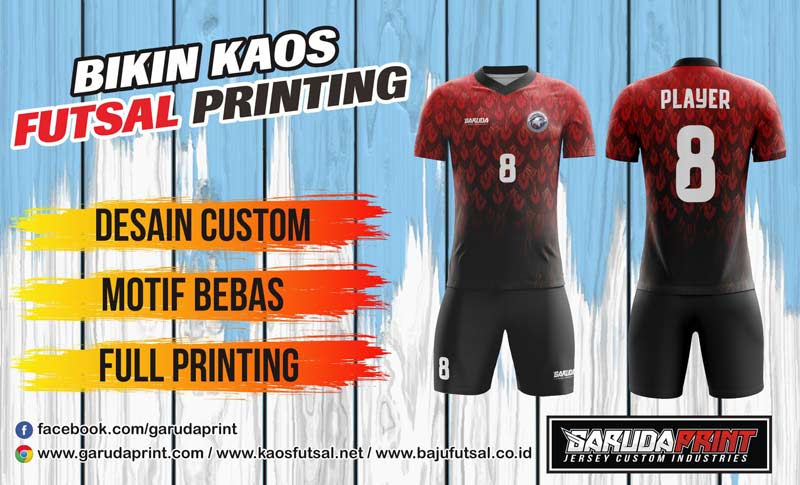 Melayani Pemesanan Baju  Bola  Futsal Full Printing Di Kota