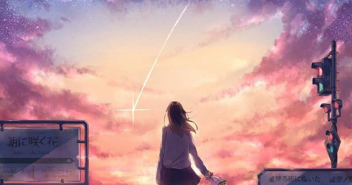 上 綺麗 イラスト 女の子 後ろ姿 2861