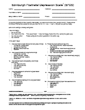 Postpartum depression is very common among women and is a major public health problem 1. Edinburgh Postnatal Depression Scale Epds Free Social Work Tools And Resources Socialworkerstoolbox Com