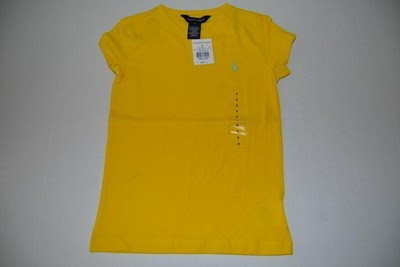 Bargain POLO RALPH LAUREN YELLOW T SHIRT YOUTH TODDLER BOYS SIZE 6 NEW