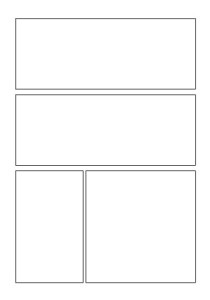 漫画 コマ割り 素材 最高のアニメーションイラスト
