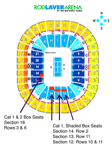 Hisense Arena Seating Map