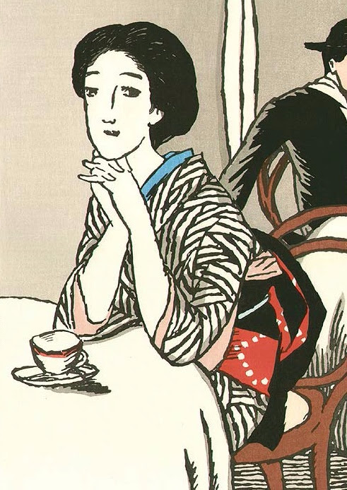 Woman at Cafe (491x694, 372Kb)